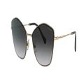 MIU MIU Woman Sunglasses MU 60VS - Frame color: Antique Gold, Lens color: Grey Gradient
