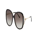 GUCCI Woman Sunglasses GG0649SK - Frame color: Black Gold, Lens color: Grey Gradient