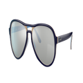 RAY-BAN Unisex Sunglasses RB4355 Vagabond Mirror Evolve - Frame color: Light Blue, Lens color: Photo Grey Mirror Grey