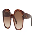 CELINE Unisex Sunglasses CL40168I - Frame color: Tortoise, Lens color: Brown Grad