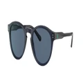 POLO RALPH LAUREN Man Sunglasses PH4172 - Frame color: Shiny Transparent Blue, Lens color: Dark Blue