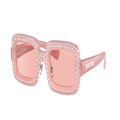 MIU MIU Woman Sunglasses MU 09XS - Frame color: Pink Opal, Lens color: Light Pink