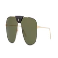 CARTIER Unisex Sunglasses CT0037S - Frame color: Gold, Lens color: Green