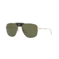 CARTIER Unisex Sunglasses CT0037S - Frame color: Gold, Lens color: Green
