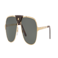 CARTIER Unisex Sunglasses CT0165S - Frame color: Gold, Lens color: Green