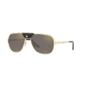 CARTIER Unisex Sunglasses CT0165S - Frame color: Gold, Lens color: Grey