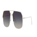 CARTIER Unisex Sunglasses CT0230S - Frame color: Matte Black, Lens color: Blue Gradient
