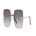 CARTIER Unisex Sunglasses CT0121S - Frame color: Gold, Lens color: Grey Grad