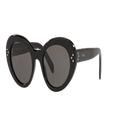 CELINE Unisex Sunglasses CL40193I - Frame color: Black Shiny, Lens color: Grey