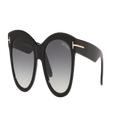 TOM FORD Woman Sunglasses FT0870 - Frame color: Black Shiny, Lens color: Grey Gradient