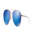 MICHAEL KORS Woman Sunglasses MK5007 Hvar - Frame color: Rose Gold/White, Lens color: Blue Mirror