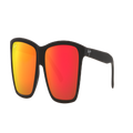 MAUI JIM Unisex Sunglasses Cruzem - Frame color: Black Matte, Lens color: Hawaii Lava U+2122 Mirror Polarized