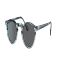 OLIVER PEOPLES Unisex Sunglasses OV5217S Gregory Peck Sun - Frame color: Washed Lapis, Lens color: Carbon Grey