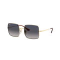 RAY-BAN Woman Sunglasses RB1971 Square 1971 Classic - Frame color: Gold, Lens color: Blue/Grey