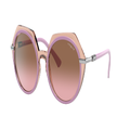 VOGUE EYEWEAR Woman Sunglasses VO5384SB - Frame color: Top Lilac/Transparent Pink, Lens color: Pink Gradient Brown