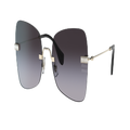 MIU MIU Woman Sunglasses MU 50WS - Frame color: Pale Gold, Lens color: Grey Gradient