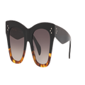 CELINE Woman Sunglasses CL4004IN - Frame color: Black, Lens color: Brown