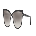 TOM FORD Woman Sunglasses FT0715 - Frame color: Black Shiny, Lens color: Grey Mirror