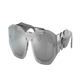 VERSACE Man Sunglasses VE2235 Biggie - Frame color: Transparent Grey Mirror Silver, Lens color: Light Grey Mirror Silver