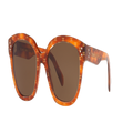 CELINE Unisex Sunglasses CL40167I - Frame color: Gold, Lens color: Brown