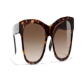 CHANEL Woman Sunglasses Square Sunglasses CH5380 - Frame color: Dark Tortoise, Lens color: Brown