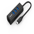 3 Port Volans VL-HJ45-C2 USB-C to USB 3.0 with Ethernet Adapter