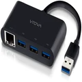 Alogic VROVA USB 3.0 SuperSpeed 3 Port HUB and Gigabit Ethernet Adapter (Driverless / Plug &amp; Play)