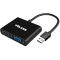 Volans VL-U3VH-S Aluminium USB 3.0 to VGA/HDMI Adapter