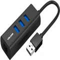 3 Port Volans VL-HJ45 USB 3.0 with Gigabit Ethernet Adapter