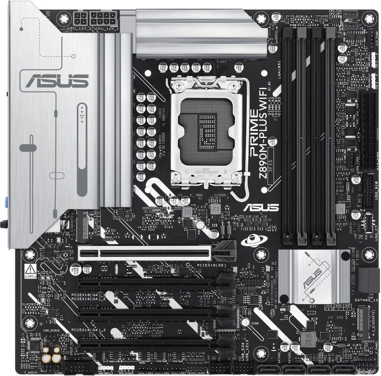ASUS S1851 MicroATX PRIME Z890M-PLUS WIFI-CSM DDR5 Motherboard, *Redeem BONUS Game