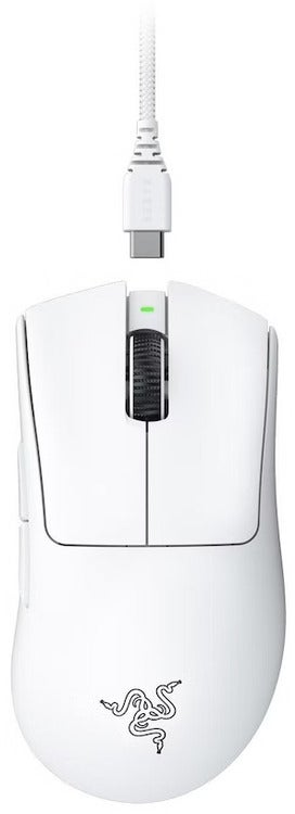 Razer Deathadder V3 Pro Ergonomic Wireless Gaming Mouse White RZ01-04630200 -