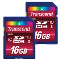 Transcend 16GB TWIN (90/45 MB/s) C10 U1 UHS-I SD Card