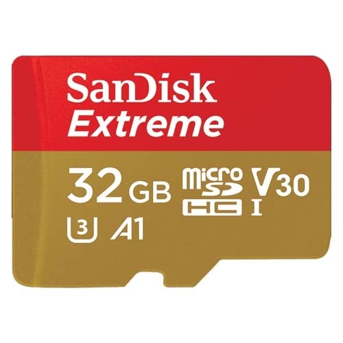 Image of SanDisk 32GB Extreme microSD Card for Action Cams