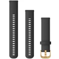 Garmin Quick Release 20 Black with Gold Hardware