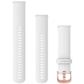 Garmin Quick Release 20 White with Rose Gold Hardware