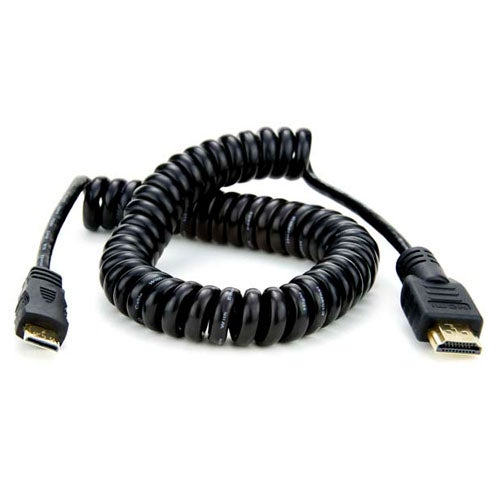 Image of Atomos Coiled Micro-HDMI to HDMI Cable - 50 to 65cm