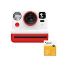 Polaroid Now i‑Type Instant Camera and Film (8Pk) - Red