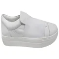 Orizonte Brig Womens Comfortable Slip On Leather Shoes White 10 AUS or 41 EUR