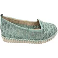 Bottero Jesabel Womens Comfortable Leather Flats Shoes Made In Brazil Mint 6 AUS or 37 EUR