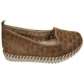 Bottero Jesabel Womens Comfortable Leather Flats Shoes Made In Brazil Tan 9 AUS or 40 EUR