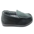 Homyped Mens Pedro Comfortable Extra Extra Wide Indoor Slippers Black 7 US