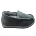 Homyped Mens Pedro Comfortable Extra Extra Wide Indoor Slippers Black 12 US