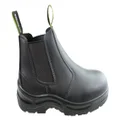 Munka Unisex Steer Slip On Comfortable Leather Soft Toe Boots Claret 10 UK