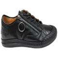 Orizonte Shayna Womens European Comfortable Leather Casual Shoes Black 9 AUS or 40 EUR