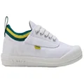 Volley International Low Older Kids Youths Casual Lace Up Shoes White/Green/Gold 4 US (Older Kids)