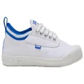 Volley International Low Older Kids Youths Casual Lace Up Shoes White/Blue 4 US (Older Kids)