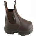 Grosby Ranch Junior Kids/Youths Pull On Leather Boots Brown 6 AUS - 7 US (Older Kids)