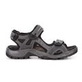 ECCO Mens Offroad Comfortable Leather Adjustable Sandals Grey 7-7.5 AUS or 41 EUR