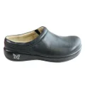 Alegria Kayla Womens Comfortable Leather Open Back Shoes Black Nappa 9-9.5 US or 39 EUR