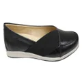 Opananken Tatum Womens Comfortable Brazilian Leather Flats Shoes Black 6 AUS or 37 EUR